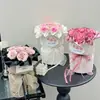 Falda de Satén Día de San Valentín Flores Ramo de Flores Arruga Forro Ondulado Arruga DIY Florista Floricultura Material Lote
