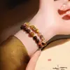 Pulsera de Jade Verde y Blanco Tianshan de Doble Capa para Mujer con Colgante de Ginkgo y Calabaza, Nueva Pulsera de Cristal 2026