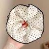 Elástico de Cabelo de Renda Estilo Coreano para Rabo de Cavalo, Scrunchie Grande, Elástico para Coque, Acessório de Cabelo de Luxo para Meninas