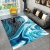 Alfombra de Área Geométrica de Mármol Azul Dorado Escandinavo Suministro Transfronterizo de Amazon Aliexpress Jt Mitad-