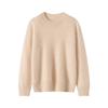 Suéter de Caxemira Feminino 100% Caxemira Pura Mais Fácil de Combinar Novo Casual Gola Redonda Solto Pulôver Tricotado Quente