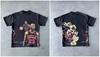 Y2K Hip Hop T-Shirt Harajuku T-Shirt Curta Gótico Street Wear Moda Masculina e Feminina Punk Casual Algodão Camiseta Solta