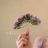 Diadema del Mismo Estilo de Liu Yifei, Pasador de Gypsophila, Gran Ceremonia de la República de China, Elegantes y de Alta Gama Accesorios para el Cabello y Tocados para Mujeres