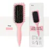 Em estoque Xiyin Amazon Transfronteiriço Novo Palha de Trigo Massagem Cabelo Cacheado Pente Definição Estilo Pente Cacheado Pente Elástico