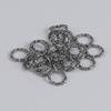 Anillo cerrado repujado multiespecificación transfronterizo, anillo abierto, anillo de conexión retorcido, anillo único, accesorios hechos a mano DIY