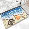 Felpudo de entrada transfronterizo, resistente a la suciedad y al polvo, absorbente y fácil de limpiar, adecuado para baño y cocina, tapete duradero al por mayor