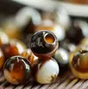 Suministrado Directamente del Fabricante, Piedra Natural Ágata Cristalina Cuentas Redondas de Agujero Grande Accesorios de Ropa DIY Cuentas Sueltas de Cristal Venta al por Mayor