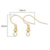 Pendientes de gancho para la oreja de oro de 14 quilates y 18 quilates, plata y platino, hechos a mano, joyería para la oreja, material hecho a mano, pendientes de gancho para la oreja.