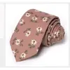 Corbata Estrecha para Hombre Estilo Coreano para Mujer 6cm Moda Casual Floral Algodón Corbata Delgada Tendencia Estilo Universitario