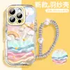 Adecuado para funda de iPhone 13, Nuevo modelo de verano iPhone 15 Pro Max, Bloqueo de color Creativo 14 Plus Vidrio Líquido