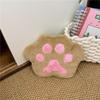 Bolsa de pelúcia fashion para meninas 2023, nova bolsa criativa fofa de urso com palma peluda, bolsa de ombro com corrente simples para meninas