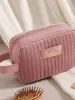 Nueva Bolsa de Cosméticos de Terciopelo Holandés, Gran Capacidad, Gama Alta, Portátil, Neceser de Viaje, Bolsa de Cosméticos Portátil