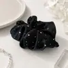 Elásticos de Cabelo com Strass Cruzados Europeus e Americanos, Scrunchies, Faixas de Cabelo de Alto Padrão, Acessórios de Cabelo Estilo Coreano para Mulheres, Elásticos para Rabo de Cavalo, Tendência Quente