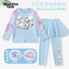 Nuevo Modelo 2025 Traje de Baño Infantil para Niñas, Dos Piezas de Manga Larga y Pantalón Largo, Secado Rápido, Protección Solar para Niños Mayores