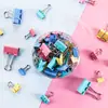 Clips Pequeños Estándar para Oficina al por Mayor, Clips para Papeles Metálicos, Clips Negros para Documentos, Papelería, Clips Coloridos de Cola Larga
