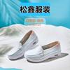 Zapatos de Enfermera con Cámara de Aire para Mujer Primavera y Verano Blancos de Suela Blanda Transpirables Zapatos de Enfermera Doctora con Cámara de Aire Antideslizantes de Cuña para Trabajo