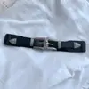 Cinturilla Faja de Mujer Vintage con Doble Hebilla y Cintura Elástica, Hebilla Grabada en Oro y Plata, Cinturón Negro para Mujer para Combinar con Blazer o Vestido