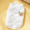 Chaleco grueso para cachorros de otoño e invierno, de peluche, con tracción para perros pequeños y gatos, ropa cálida para mascotas.