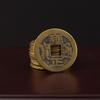 Moneda de Cobre Qianlong Tongbao Cobre Puro Engrosado Imitación Dinastía Qing Feng Shui Umbral de Presión Cha Adornos de Dinero Grande Resuelven Puerta a Puerta