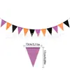 Banderín de Decoración Festiva 4.12m Piezas de Banderines Triangulares tipo Lino Decoración para Lugar de Fiesta de Cumpleaños Banderines de Celebración de Boda