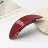 Grampo de Cabelo Oval em Acetato Estilo Francês com Mola, Grampo de Alto Padrão para Rabo de Cavalo Baixo, Presilha para Meio Preso na Parte de Trás da Cabeça, Acessório de Cabelo para o Dia a Dia