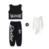 Ropa de baile hip-hop jazz para niños pantalones para niñas top moderno ropa de moda grupo de mujeres moderno cool jazz ropa de actuación para niños