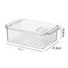 Caja de Almacenamiento para Refrigerador de Cocina Doméstico Estilo Europeo Simple para Conservar Frescos Frutas y Verduras Caja de Plástico Diseño de Lujo Ligero Grado Alimenticio