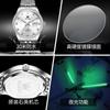 Fabricantes de relojes de la marca Oli una generación de anillos de perforación para el cabello relojes con correa de acero para hombre luminosos impermeables de cuarzo relojes para hombre