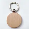 Venta al por mayor de fábrica colgante de madera grabado con láser número de placa actividades de graduación regalo pequeño llavero de madera