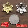 Hierro flor de cuatro pétalos flor de cinco pétalos flor de seis pétalos flor de diez pétalos flor de ciruelo redonda flor de cerezo copo de nieve de diamante pieza de flor diy