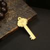 Colgante de llave de oro Ruyi del zodiaco de latón para hombre y mujer, llavero de coche, bolso, colgante, artesanía de cobre, colgante