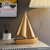 Decoração suave do barco à vela, arte de luxo leve, decoração do armário do vinho, sala de estar, entrada do armário de TV, vento, água fresca, frete grátis