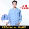 Ropa de Trabajo de Verano de Algodón Lavado, Manga Corta, Manga Larga, Uniformes de Fábrica para Hombres y Mujeres, Ropa de Trabajo de Manga Larga, Conjunto de Ropa de Trabajo Ultra-Delgada Transpirable, Azul