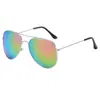 3026 película a color Marco Grande gafas de sol de sapo para hombre y mujer conductor de conducción gafas de sol de metal fabricantes al por mayor