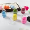 Boutique 4*6 gotas de água de cabaça grande oblíqua corte pó puff beleza maquiagem ovo sem látex pó puff em água para ficar molhado e seco