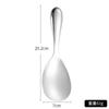 Colher de Servir Arroz Antiaderente com Cabo Oco Espessado Aço Inoxidável 304 Colher de Arroz Autossustentável Pá de Arroz
