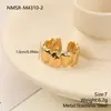 Anillo Abierto Multicapa de Acero Inoxidable Transfronterizo Estilo Europeo y Americano de Lujo Ligero con Patrón de Sol para Mujer, Diseño de Nicho Joyería de Alta Gama al por Mayor