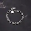 Anillo Redondo de Plata Art Yuan Tong Ti Plata de Ley S999 Patrón Retorcido Hecho a Mano Pulsera Empalmada Temperamento Masculino Venta Caliente Transfronteriza Pulsera Personalizada
