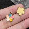 Mistura 60 Joias DIY Flor Liga Pingente Gota de Óleo Pérola Cinco Pétalas Flor de Cerejeira Brincos Brincos Pingente de Colar