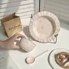 Lindo Set de Plato y Tazón Estilo Ins de Dibujos Animados para Uso en Casa, Incluyendo Tazón para Fideos, Tazón para Yogur, Platos de Cena y Vajilla de Cerámica