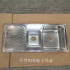 Fregadero de cocina de acero inoxidable de un solo seno con plato de escurridor, placa de salida, nervadura de salida, fregadero de lavabo, fregadero especial para autocaravana