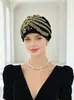 Nuevo Pañuelo de Cabeza de Girasol de Moda con Lentejuelas, Sombrero de Encaje para Madres, Transpirable y Elegante