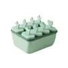 Forma de Sorvete com 8 Compartimentos para Crianças Molde DIY para Sorvete Caseiro Molde de Picolé de Grau Alimentício Molde Doméstico para Picolé