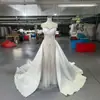Vestido de Noiva sereia de renda de alta qualidade com cauda de laço grande removível Vestido Formal Comércio Exterior Noiva Vestido Principal Fábrica Direta