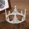 Nueva Corona Ciber Celebrante Amigos Amigos Novia Regalo Corona Redonda Ceremonia de Adulto de 18 años Tocados Corona de Pedrería Cristal