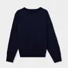 Suéter de Punto ACME Morado Simple Cuello Redondo para Mujer 2026 Otoño Ajuste Relajado Manga Raglán Suéter Holgado 12038