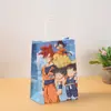 Saco para Embalagem de Presente Temático de Anime Dragon Ball Saco de Papel Kraft Sacola Tote Impressa Personagem de Anime Sacola Tote de Festa Presente