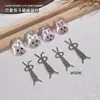 Imán de Ojo de Gato de Conejo de Moda Multifuncional Lindo Imán de Conejo con Orejas Plegables Pieza Magnética para Uñas No Magnético