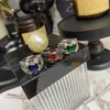 Anillo Redondo de Diamantes de Piedras Preciosas de Colores de Alta Resistencia Estilo Palacio Retro Versa, Anillo Hueco Galvanizado de Alta Retención de Color, Unisex