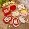 Broche de Manzana de Peluche Lindo Juguete de Comida Creativo Muñeca Colgante para Bolso Muñeca Pequeña Accesorios para Ropa Pin Joyería para Mujeres